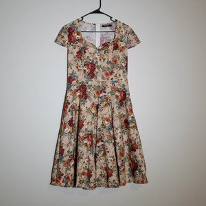 Roosey Dress Retro Vintage Size L